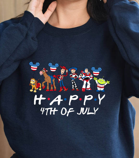 Mouse 4th Of July Sweatshirt, Cartoon 4th July Sweatshirt, Fourth Of July, Independence Day Sweatshirt, &nbsp;4t of July Coquette Sweatshirt (Copy)