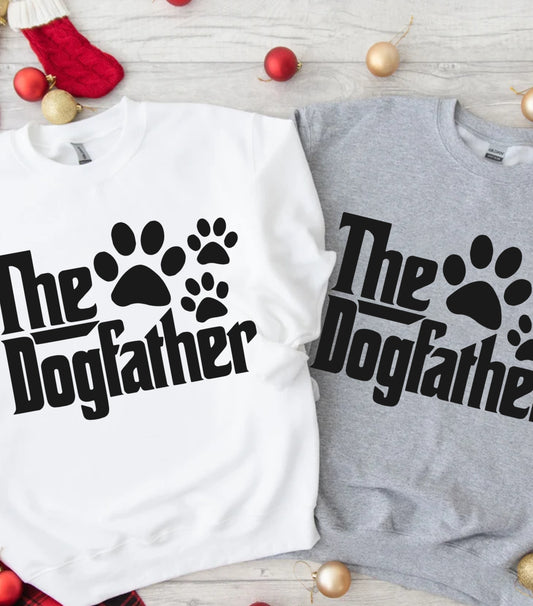 The Dogfather Sweatshirt, Dog Father's Day Gift Sweatshirt, Funny Father's Day Sweatshirt,  Gift for Dogs Dad Sweatshirt