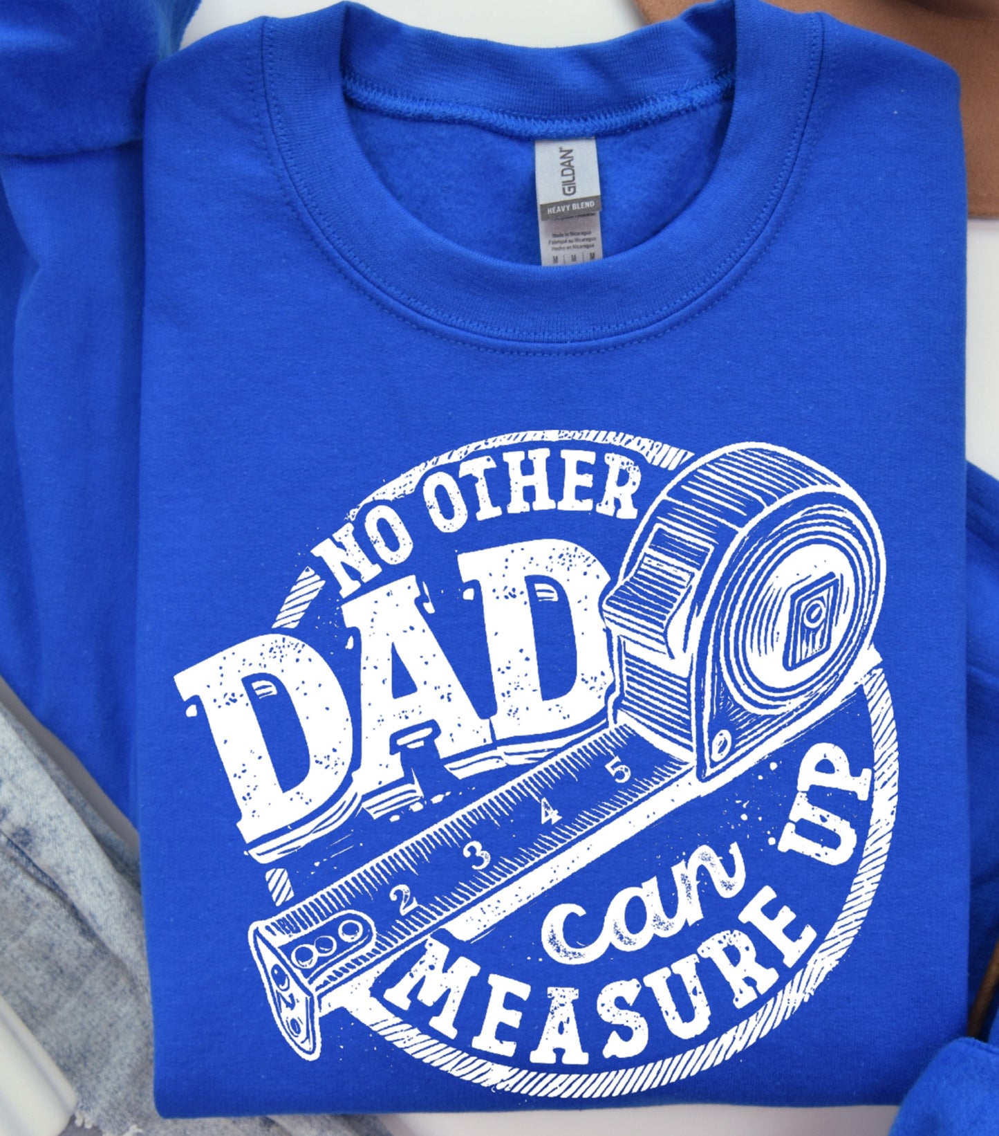 Funny Dad Beyond Measure Dad sweatshirt Fathers Day Trendy Measuring Tape Dad sweatshirt Birthday gift Father sweatshirt
