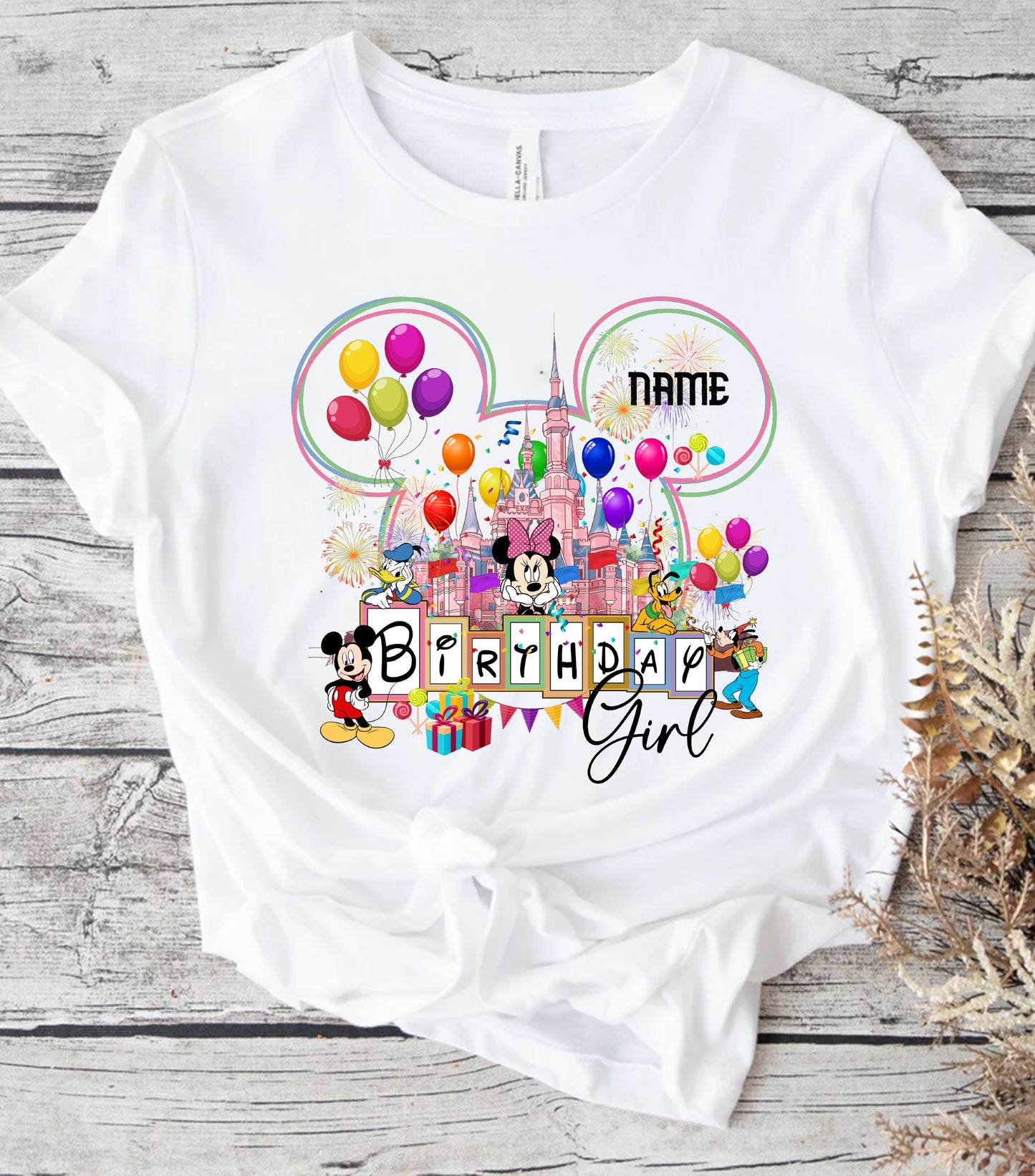 Personalized Birthday Girl Shirt, Custom Name, Happy Birthday shirt, Family Vacation 2025 Shirt,  Wish Trip 2025, Magical Kingdom shirt