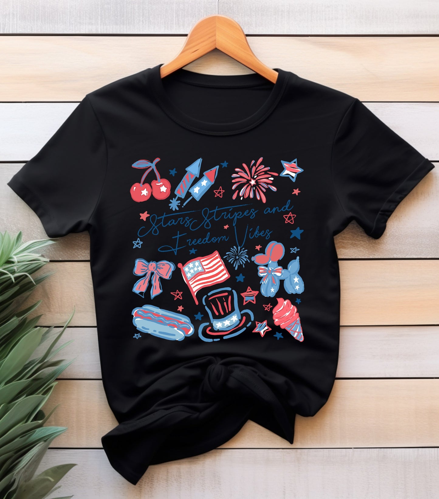 Stars Stipes and Freedom Vibes Shirt, 4th Of July shirt, Girly American shirt, America Coquette shirt