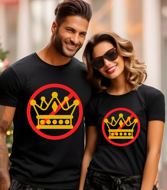 No Kings in America T-Shirt, Anti Authoritarian Protest T-Shirt, For Social Justice Shirt,  Democracy Not Monarchy America Shirt, Nope Kings T-Shirt (Copy) (Copy) (Copy)