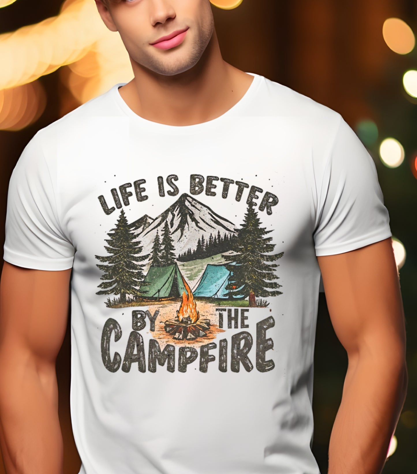 Life Is Better By The Campfire Shirt, Camping Retro Shirt, summer vibes and holiday shirt