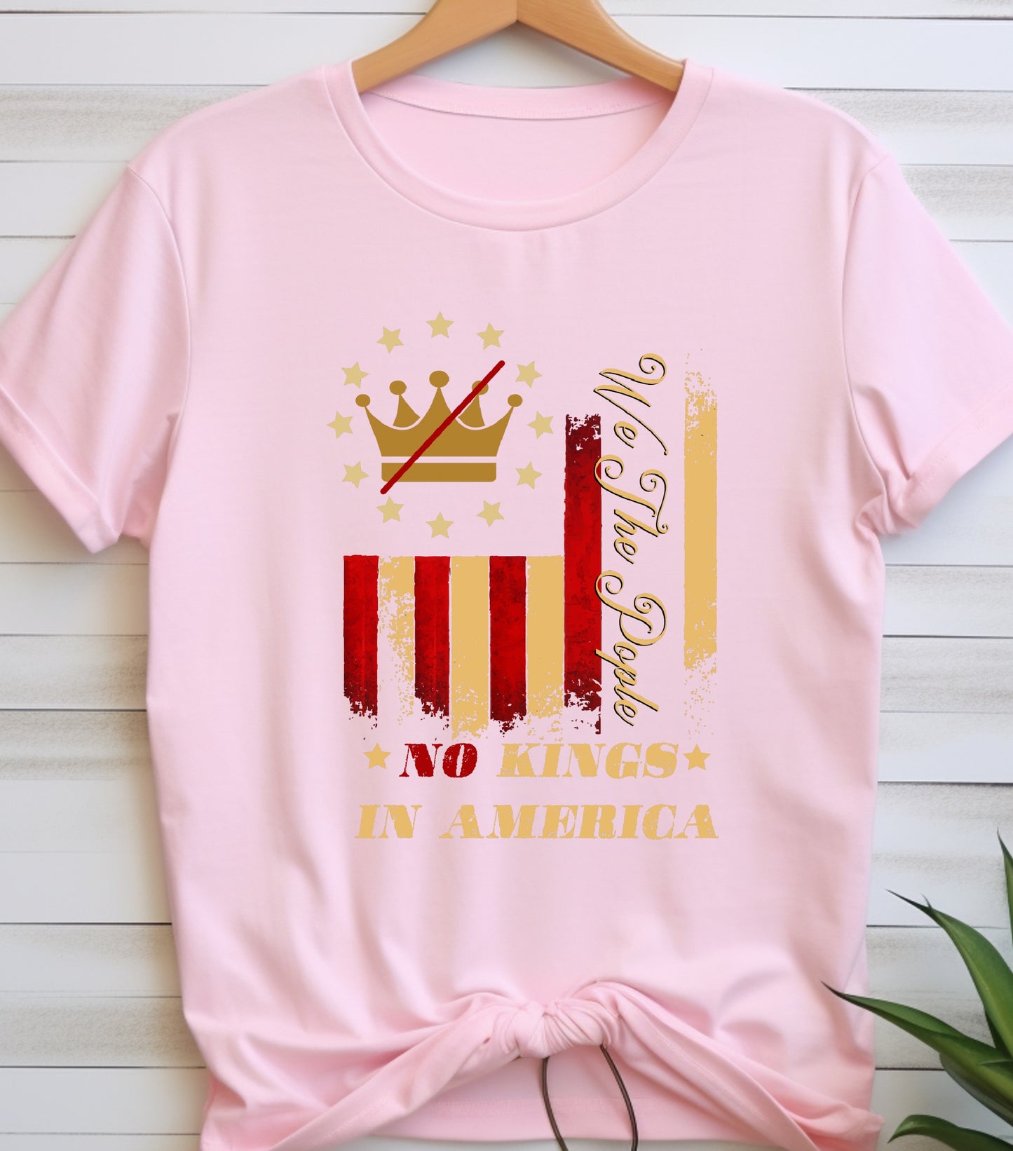 No Kings in America T-Shirt, Anti Authoritarian Protest T-Shirt, For Social Justice Shirt,  Democracy Not Monarchy America Shirt, Nope Kings T-Shirt (Copy)