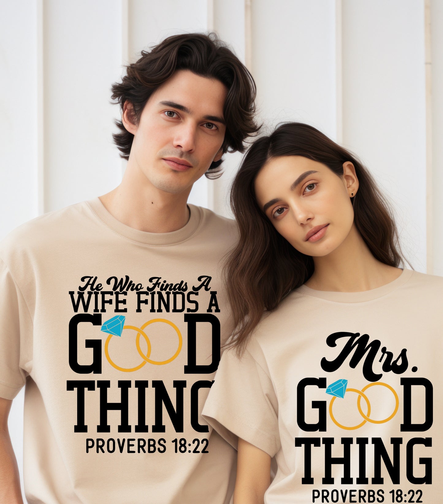 He Who Finds A Wife Shirt, Finds A Good Thing Shirt, Wifey found shirt,   Couple shirt, Husband and wife shirt