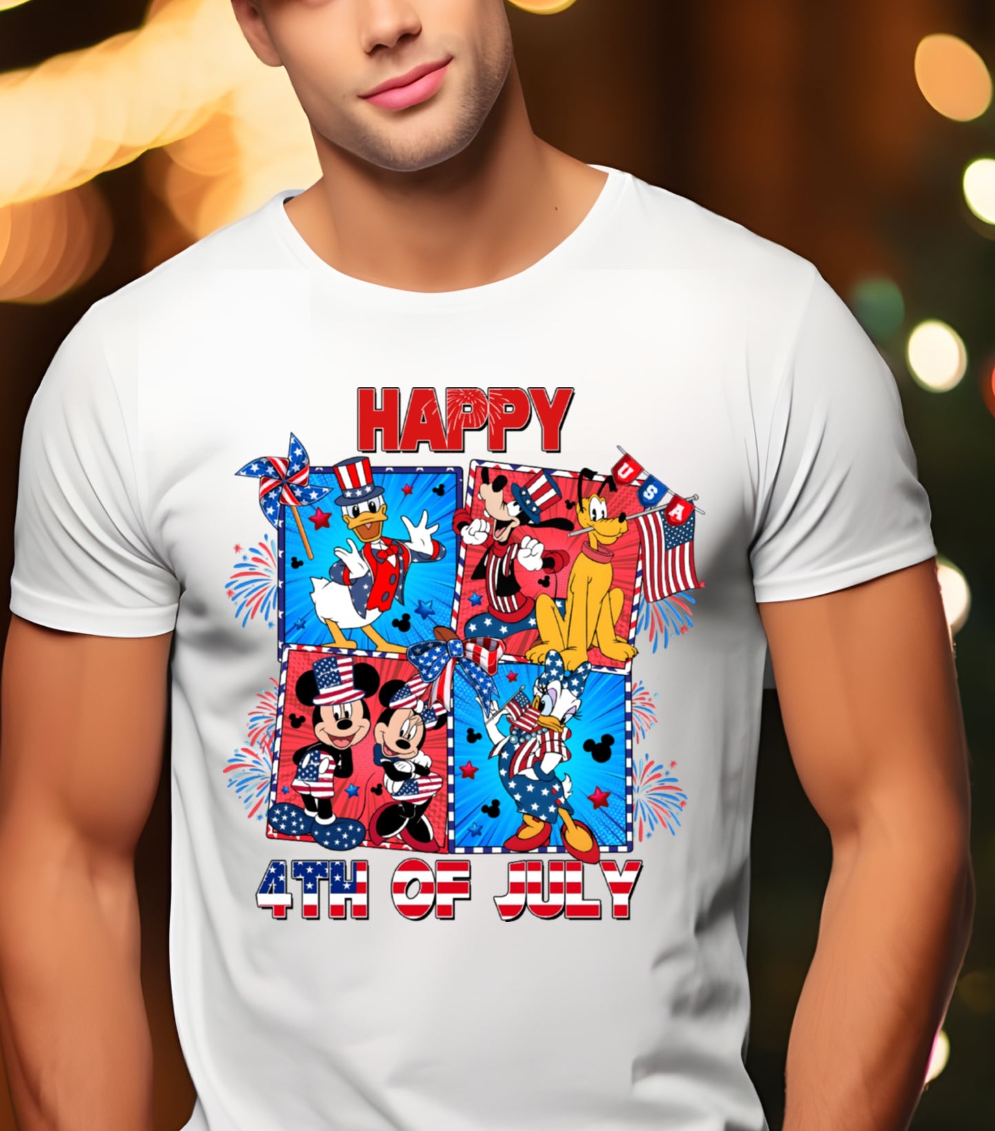 Mouse 4th Of July Shirt, Cartoon 4th July Shirt, Fourth Of July, Independence Day Shirt,  4t of July Coquette Shirt