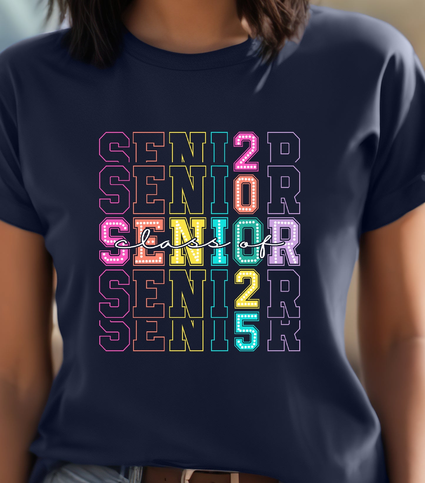 Senior 2025 Shirt, Retro Graduation Shirt, Class of 2025 Shirt, High school Senior Shirt