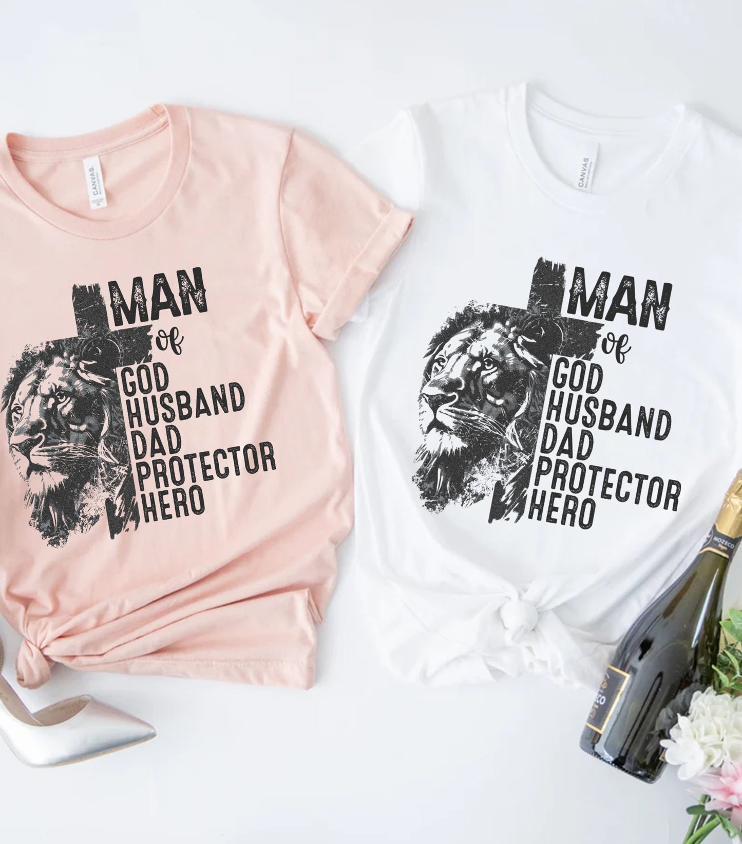 Dad Christian Shirt, Man of God shirt, bible verse Jesus shirt, Dad lion shirt, Christian cross Shirt