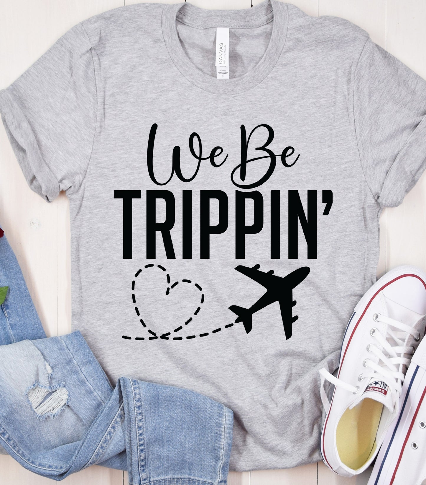 We Be Trippin T-Shirt, Summer vibes Shirt, Summer Vacation Shirt, We Be Trippin shirt