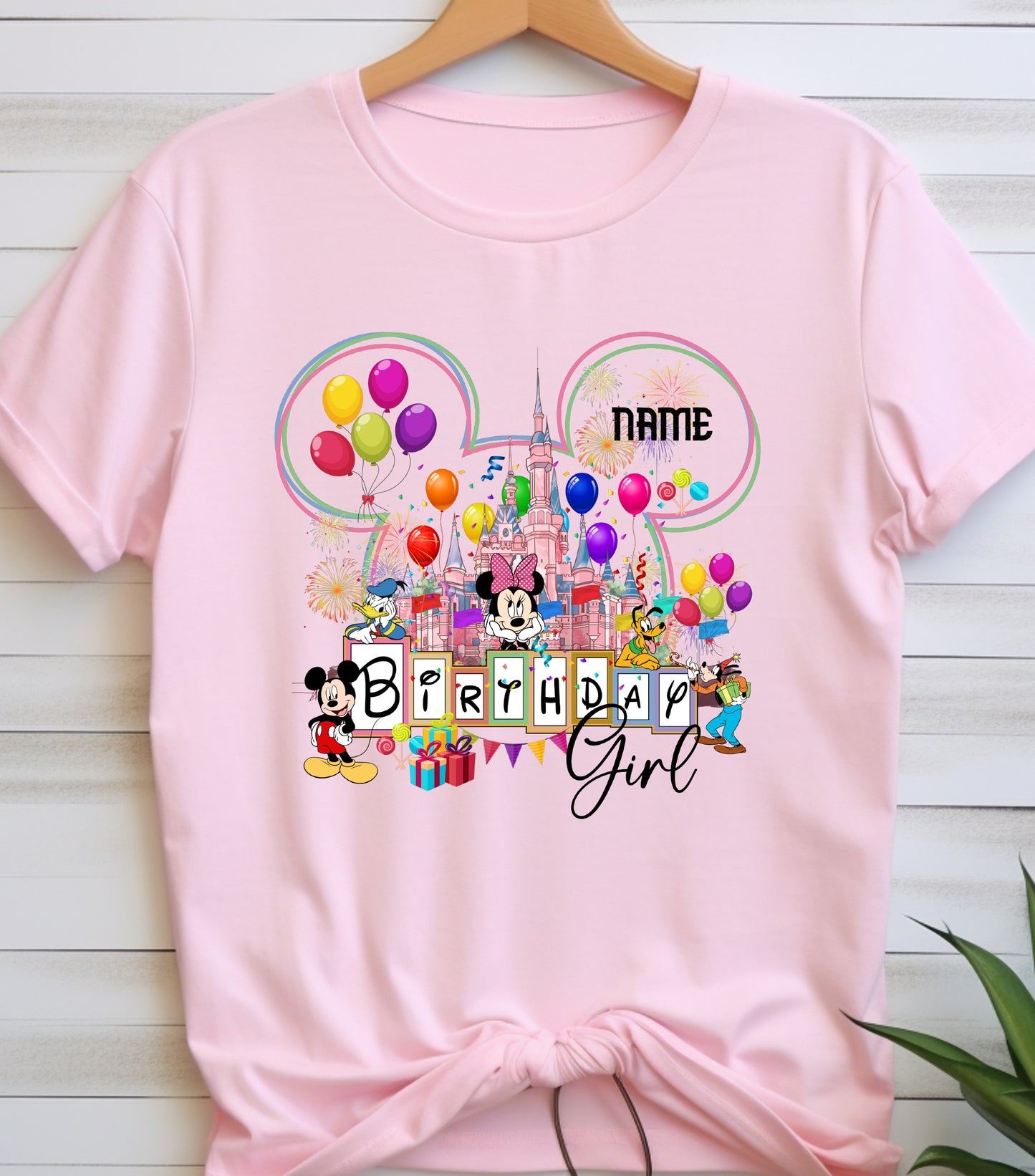 Personalized Birthday Girl Shirt, Custom Name, Happy Birthday shirt, Family Vacation 2025 Shirt,  Wish Trip 2025, Magical Kingdom shirt