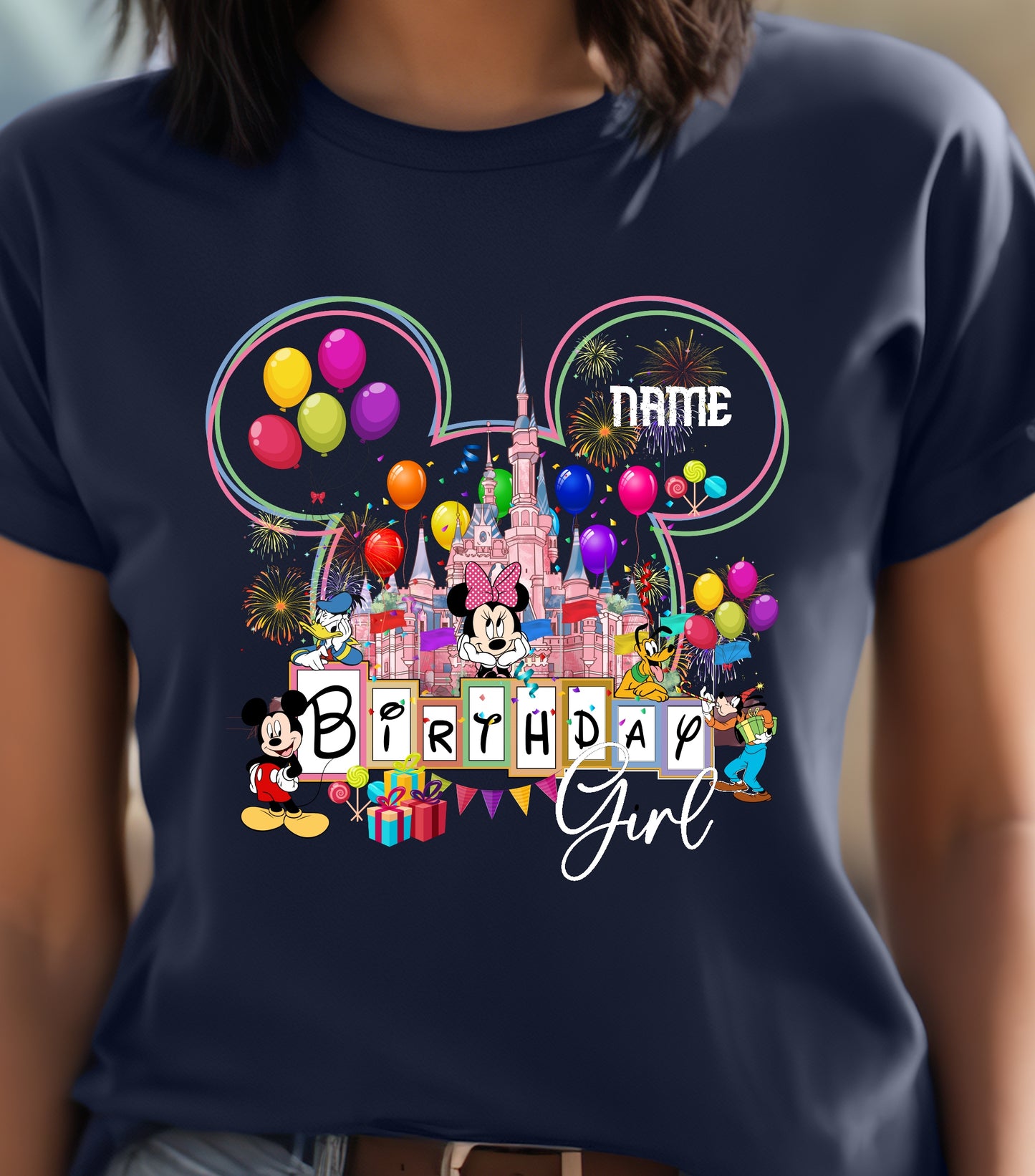 Personalized Birthday Girl Shirt, Custom Name, Happy Birthday shirt, Family Vacation 2025 Shirt,  Wish Trip 2025, Magical Kingdom shirt