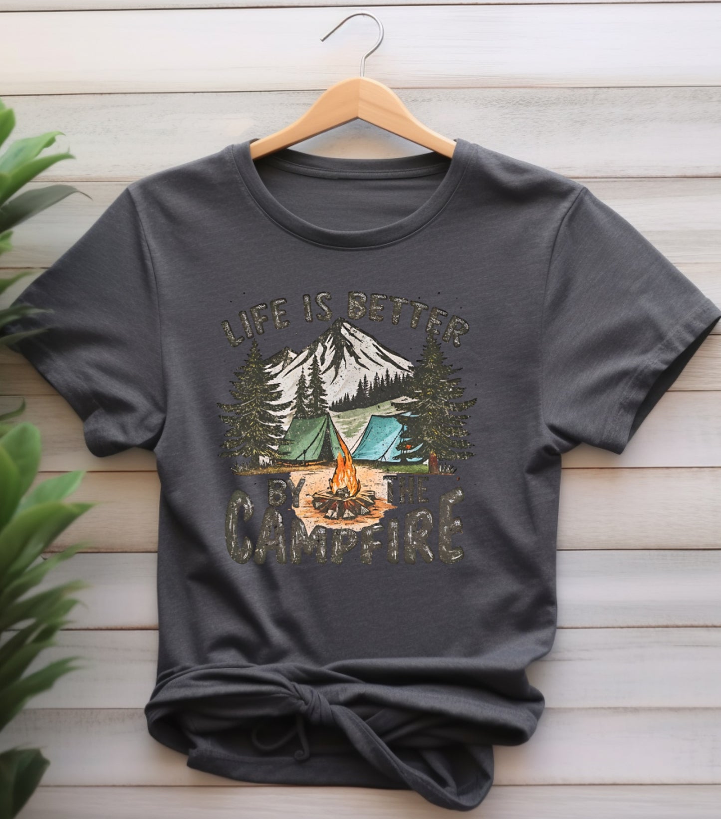 Life Is Better By The Campfire Shirt, Camping Retro Shirt, summer vibes and holiday shirt