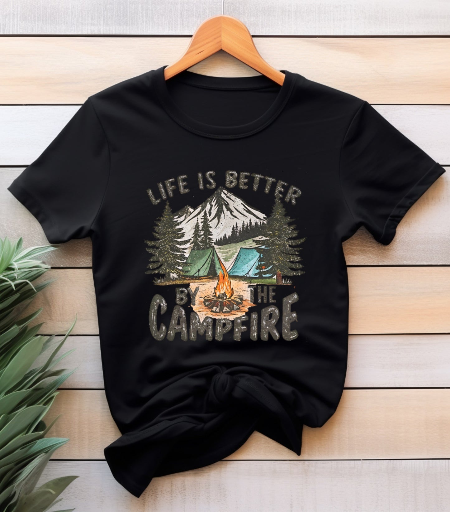 Life Is Better By The Campfire Shirt, Camping Retro Shirt, summer vibes and holiday shirt