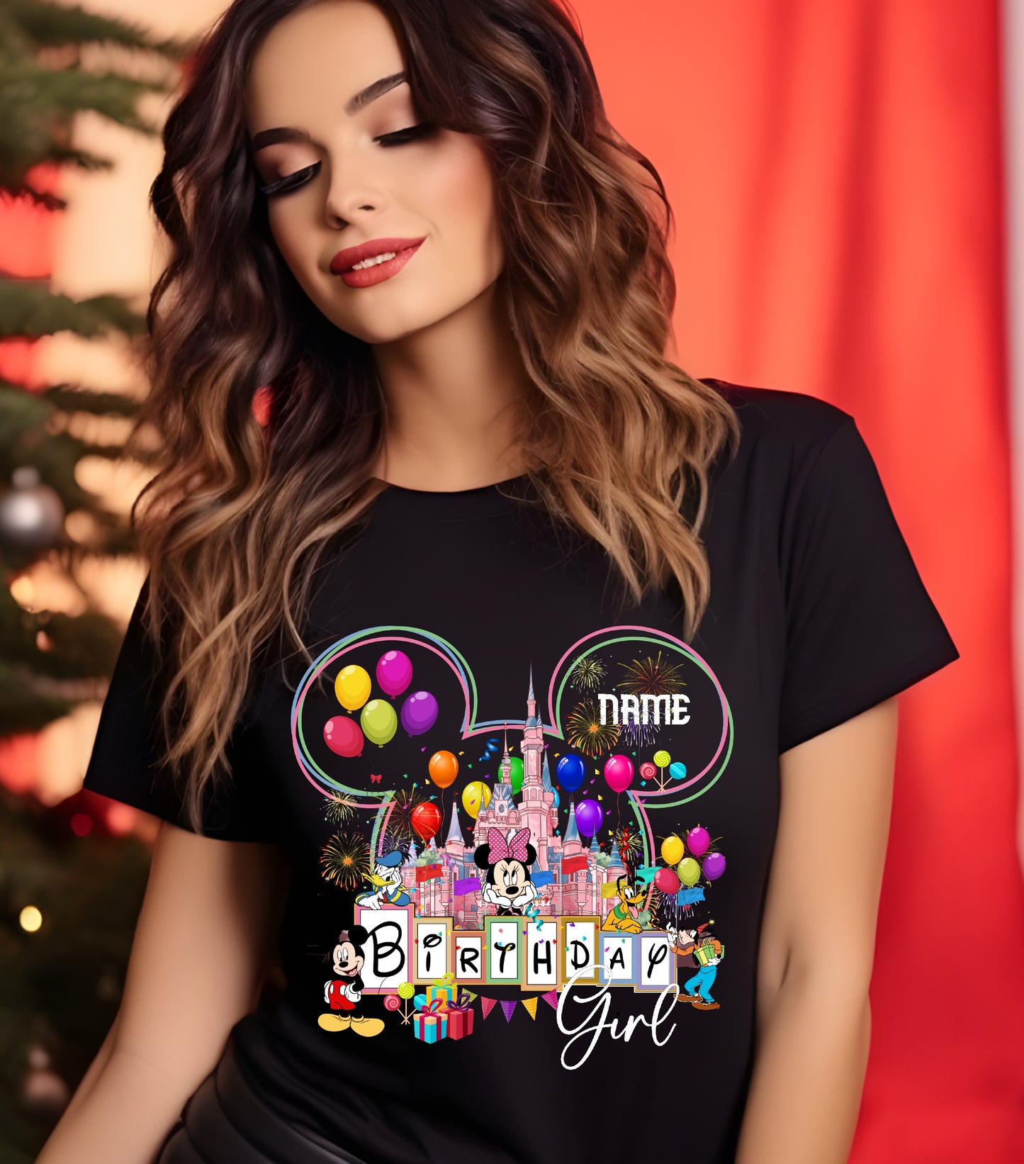 Personalized Birthday Girl Shirt, Custom Name, Happy Birthday shirt, Family Vacation 2025 Shirt,  Wish Trip 2025, Magical Kingdom shirt