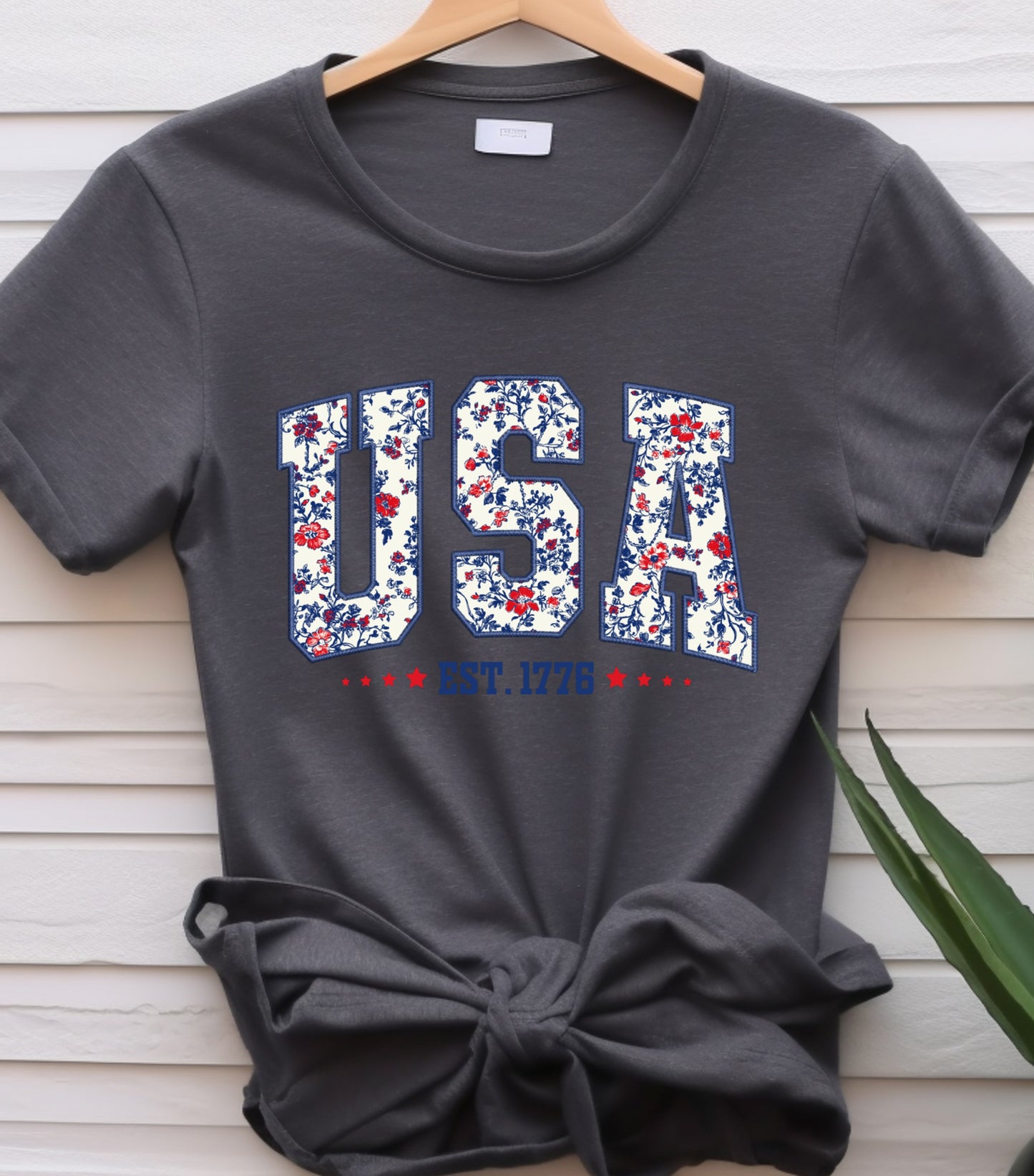 America Patriotic Shirt, 4th Of July Shirt, Independence Day Shirt,  Flower 4th of july shirt