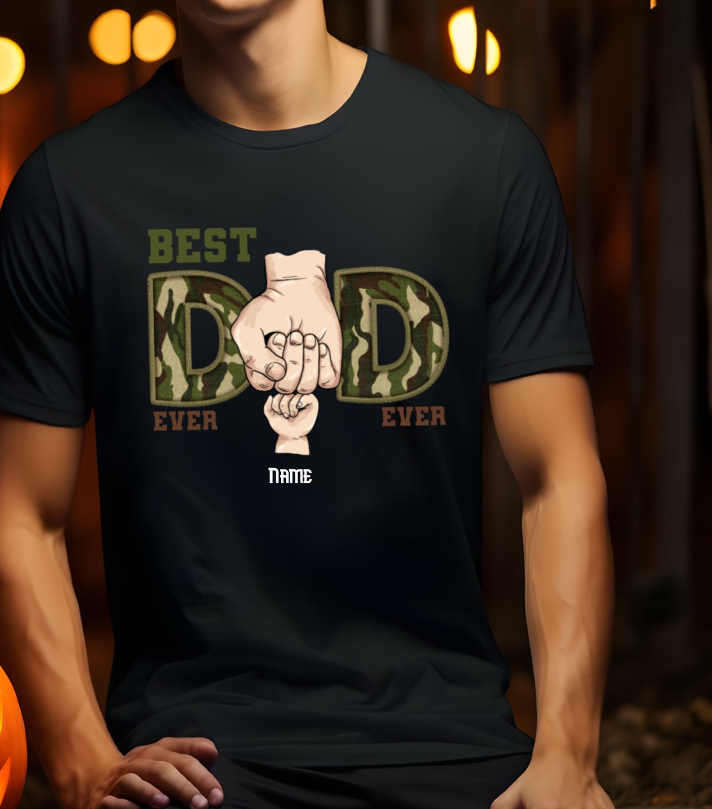 Best dad ever Shirt, Custom name dad and kids Shirt, dad military shirt,  Father custom kids name Shirt